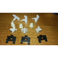 Mercedes W124 Front and Rear fender clips, coupe (12pcs)