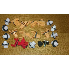 Lexus Rx300 98-2003 Moulding clips,front door (21pcs)